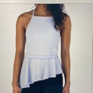 Puma Xtreme Mermaid Fairy Core Tight Frilled Top Pastel Blue Size Large